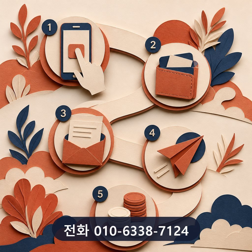카드깡 실시간 상담 진행 절차 이미지